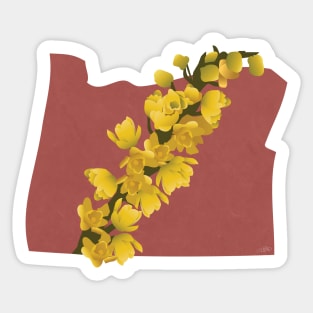 Oregon Grape State Flower Sticker